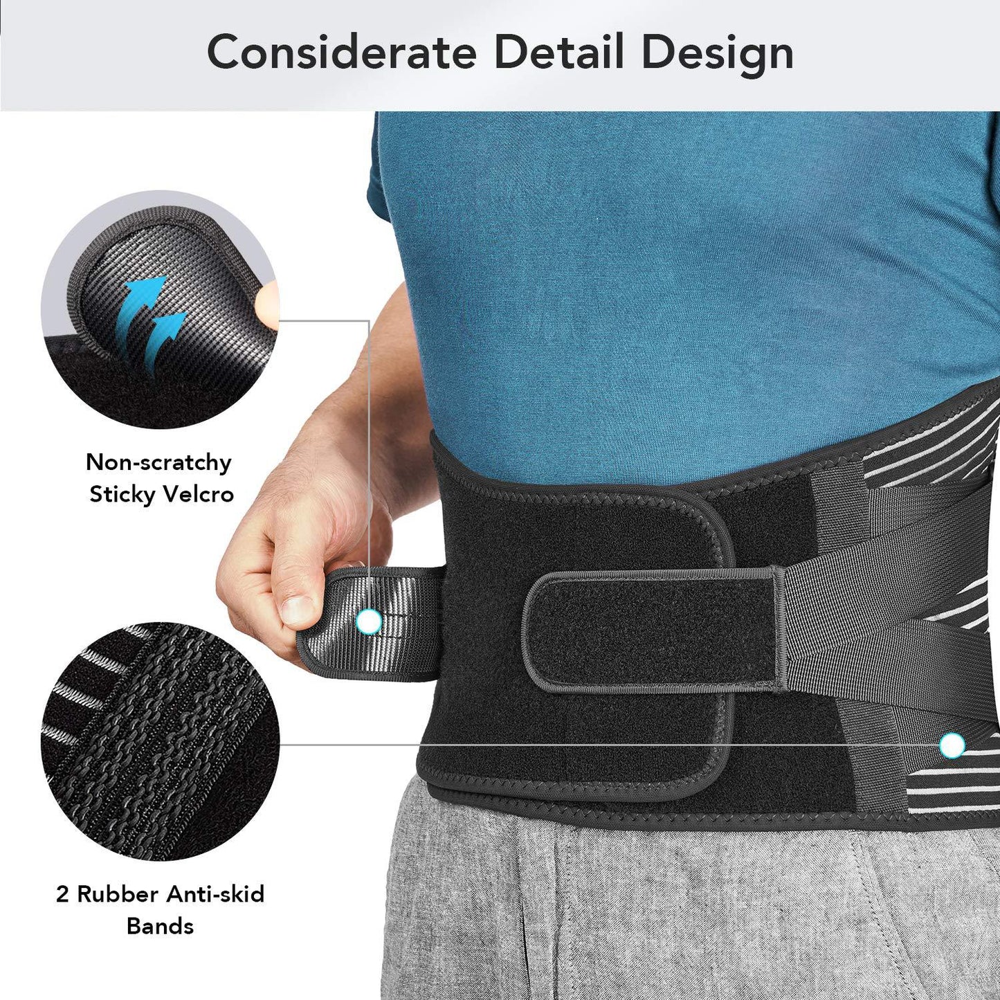 Adjustable Back Support Belt for Men's Basketball