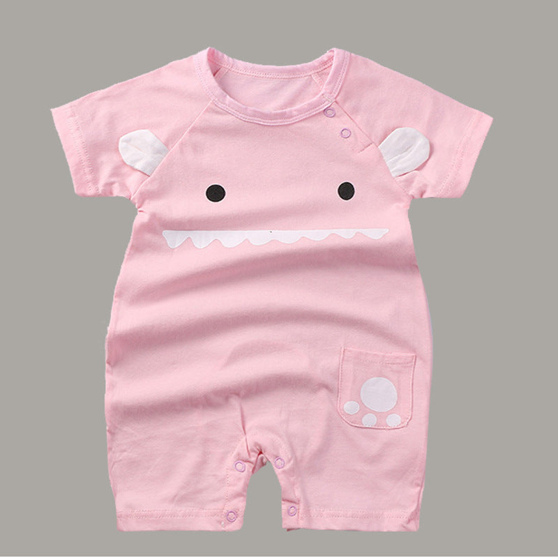 Baby Summer Romper for Boys - Korean Style Short Sleeve