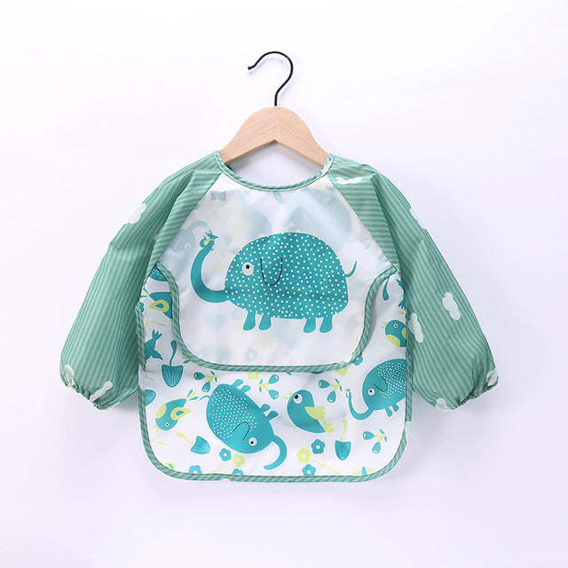Wasserdichtes Baby-Lätzchen mit Cartoon-Design und Tasche