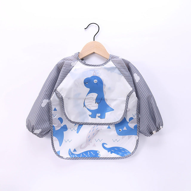 Wasserdichtes Baby-Lätzchen mit Cartoon-Design und Tasche