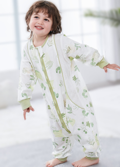 Baby Bamboo Fiber Sleeveless Sleep Bag with Legs