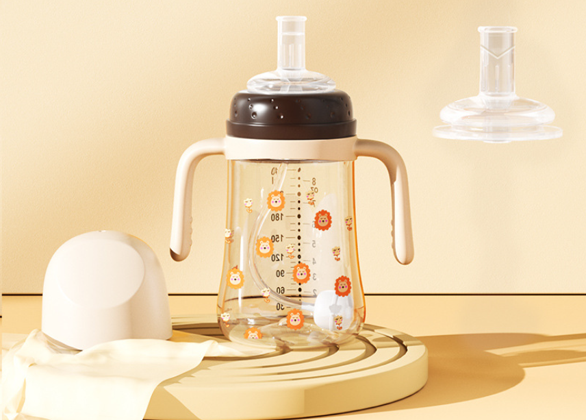 Newborn Baby Dual-Use Straw Drinking Cup