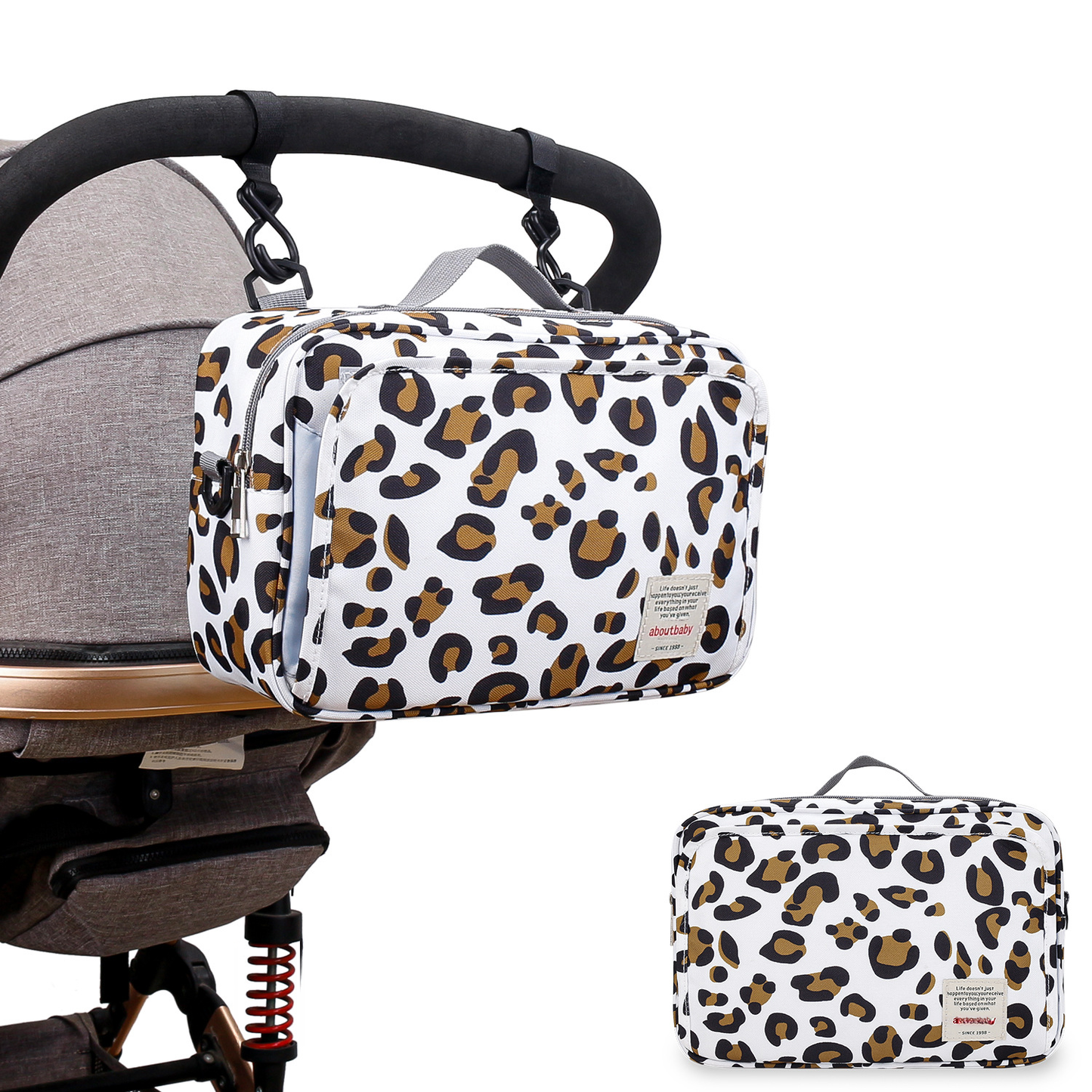 Waterproof Baby Stroller Diaper Bag with Print