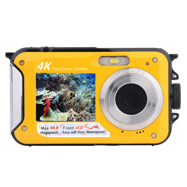 4K 48MP Waterproof Digital Camera with Dual Screen