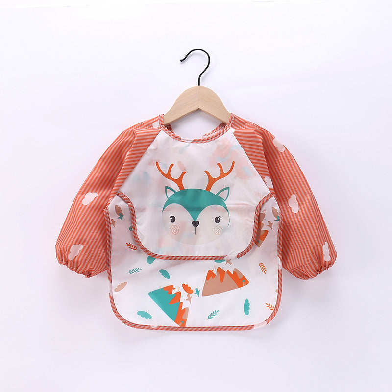 Wasserdichtes Baby-Lätzchen mit Cartoon-Design und Tasche