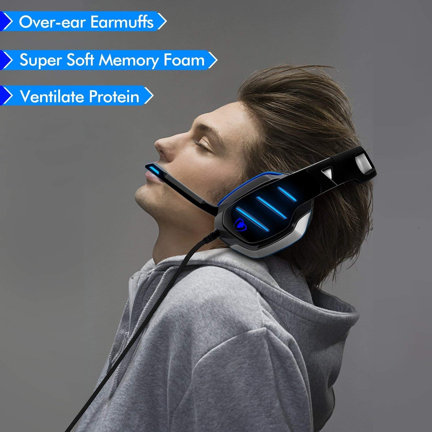 Gaming Headset Over-Ear for PS4