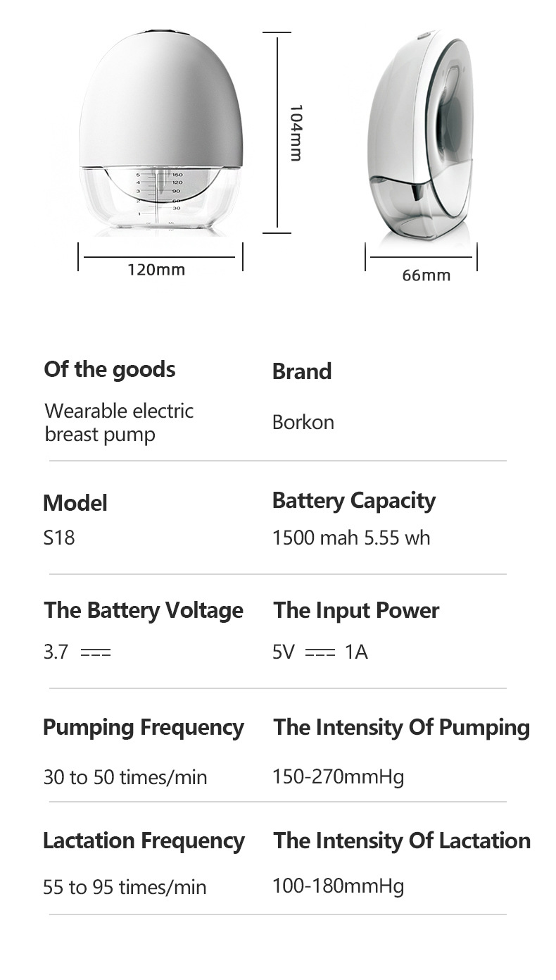 Tragbare elektrische Milchpumpe