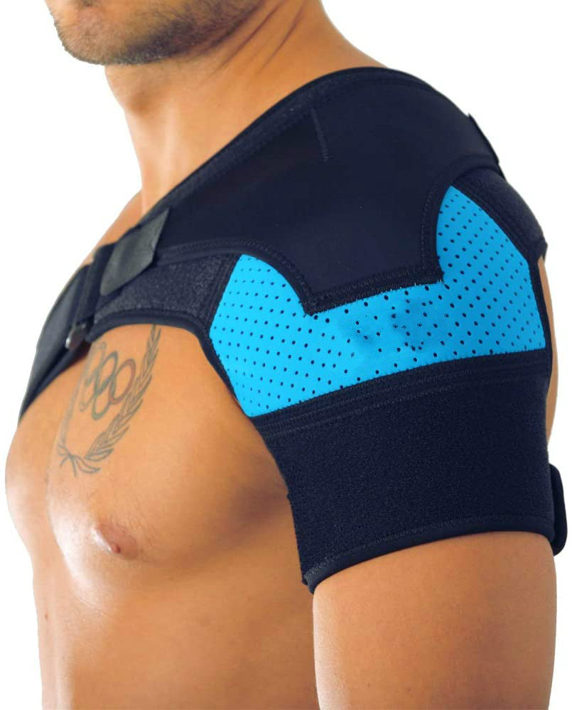 Adjustable Breathable Sports Shoulder Support with Ice Pack