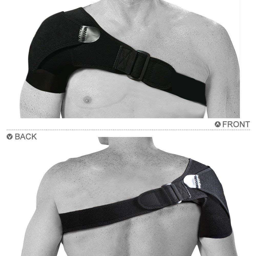 Adjustable Breathable Sports Shoulder Support with Ice Pack