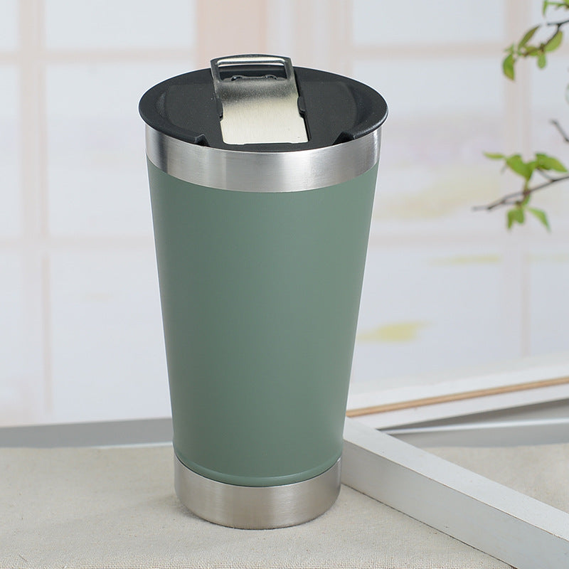 Vakuumisolierter Bierkrug - Reisebecher aus Edelstahl