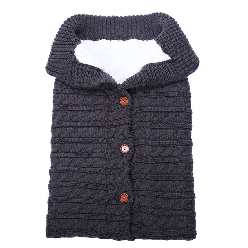 Thick Knit Baby Stroller Sleeping Bag for Autumn/Winter