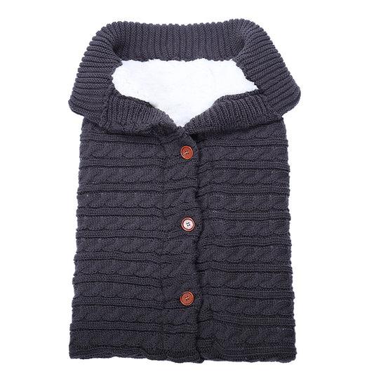 Thick Knit Baby Stroller Sleeping Bag for Autumn/Winter