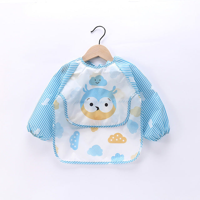 Wasserdichtes Baby-Lätzchen mit Cartoon-Design und Tasche