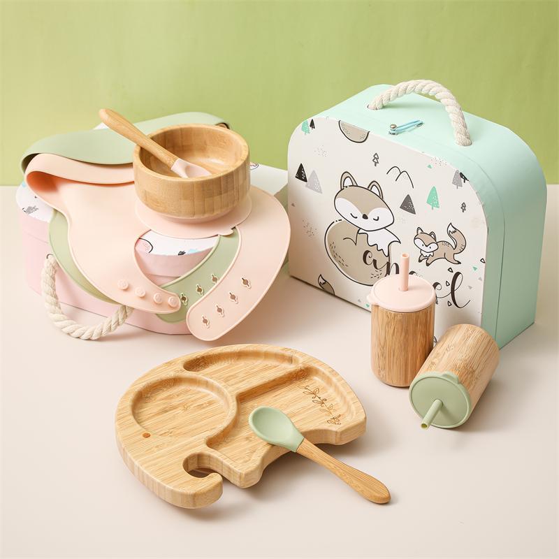 Baby Silicone Bowl Newborn 4 Piece Feeding Set