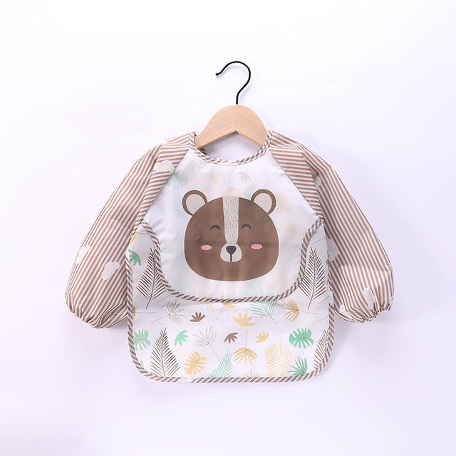 Wasserdichtes Baby-Lätzchen mit Cartoon-Design und Tasche
