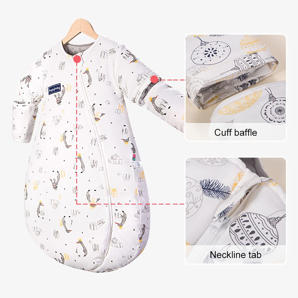Children's Winter Sleeping Bag with Removable Sleeves