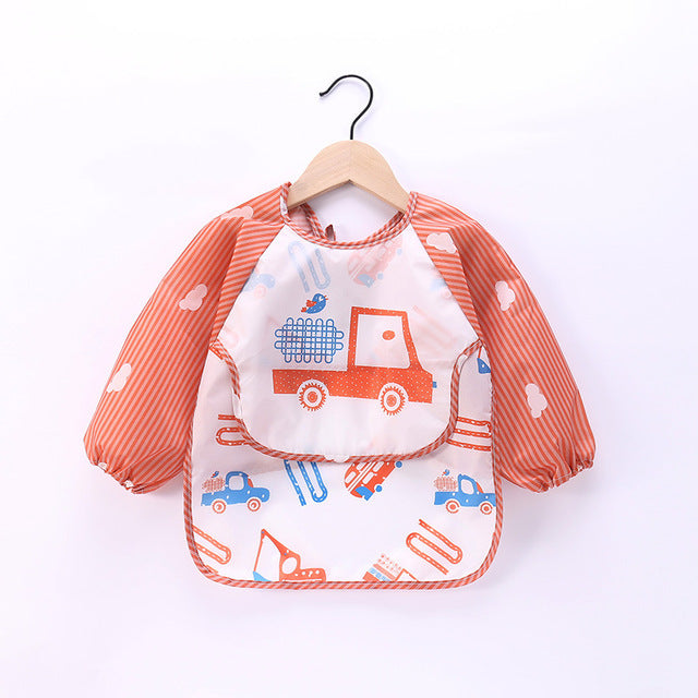 Wasserdichtes Baby-Lätzchen mit Cartoon-Design und Tasche