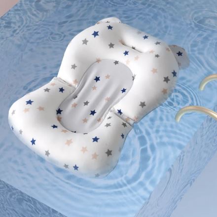 Baby Bath Seat – Foldable, Anti-Slip, Soft Cushion