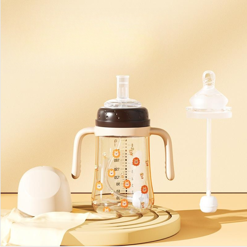 Newborn Baby Dual-Use Straw Drinking Cup