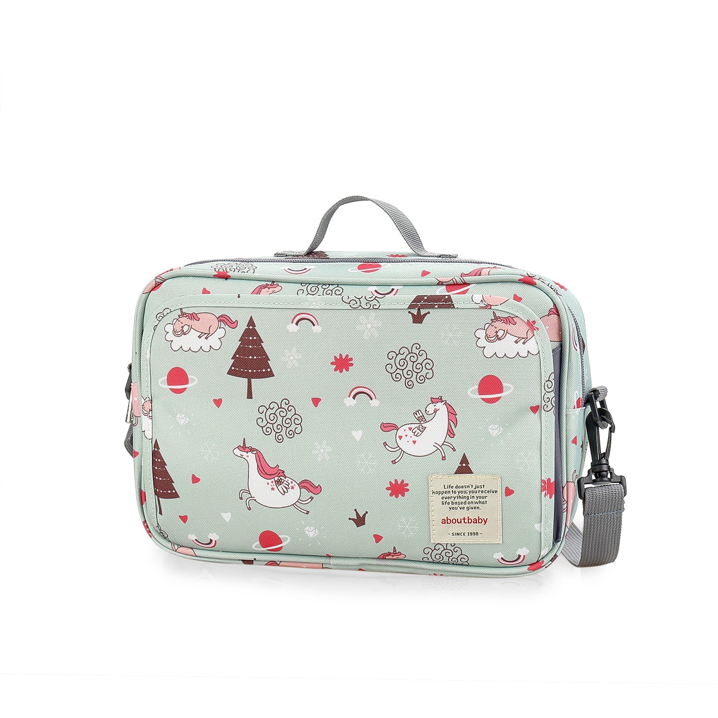 Waterproof Baby Stroller Diaper Bag with Print