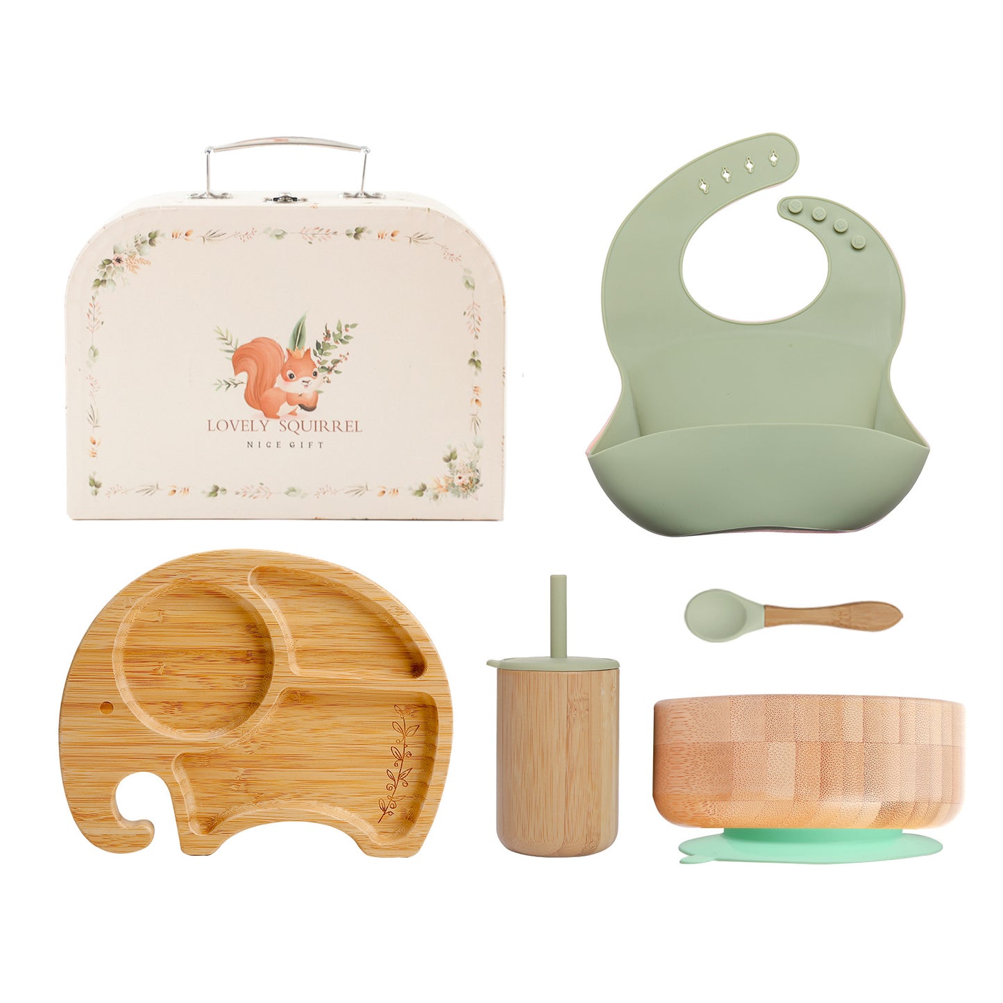Baby Silicone Bowl Newborn 4 Piece Feeding Set