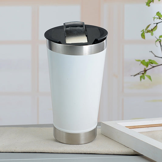 Vacuum Insulated Beer Mug - Stainless Steel Travel Cup