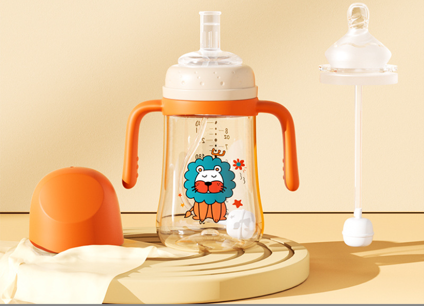 Newborn Baby Dual-Use Straw Drinking Cup