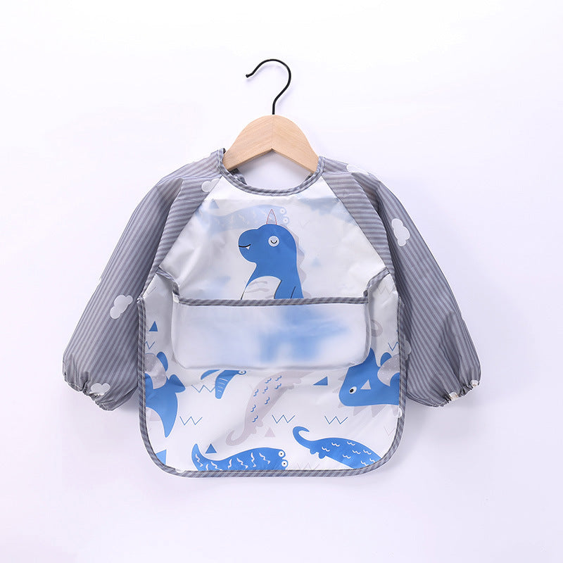 Wasserdichtes Baby-Lätzchen mit Cartoon-Design und Tasche