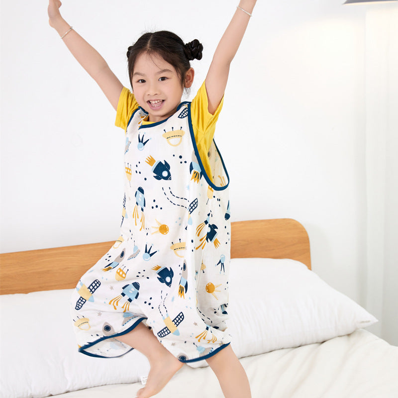 Bamboo Fiber Antibacterial Children's Sleeping Bag Vest